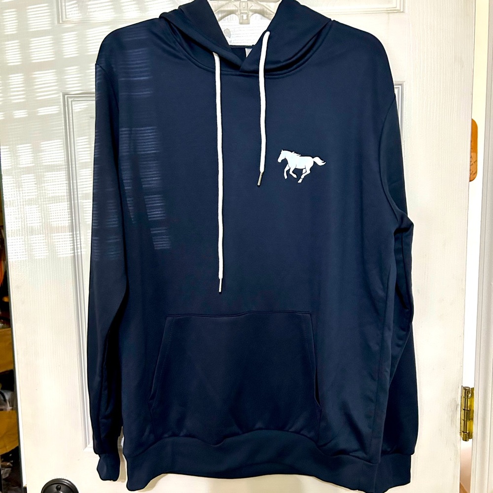 Hoodie new never worn.  Size medium.   100% polyester.